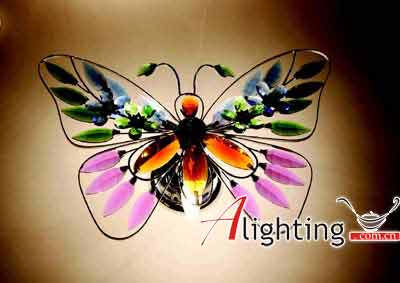 梁祝般的凄美照明：蝴蝶吸頂燈(圖)